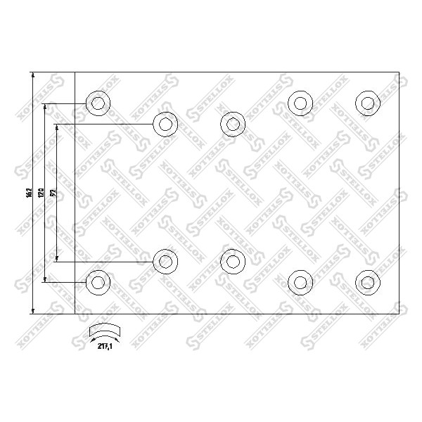 Слика на Комплет сопирачка облога, добош сопирачки STELLOX 85-01040-SX