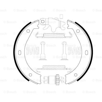 Слика на комплет сопирачки гуртни, рачна сопирачка BOSCH 0 204 113 804 за BMW 7 Sedan (E23) 728 i - 184 коњи бензин