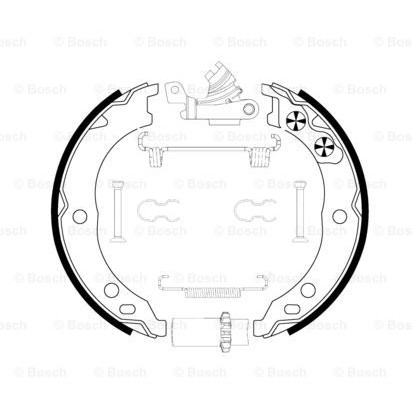 Слика на Комплет сопирачки гуртни, рачна сопирачка BOSCH 0 204 113 821