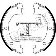 Слика 1 $на Комплет сопирачки гуртни, рачна сопирачка METELLI 53-0077