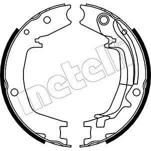 Слика на Комплет сопирачки гуртни, рачна сопирачка METELLI 53-0179Y