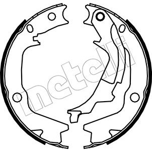 Слика на Комплет сопирачки гуртни, рачна сопирачка METELLI 53-0186
