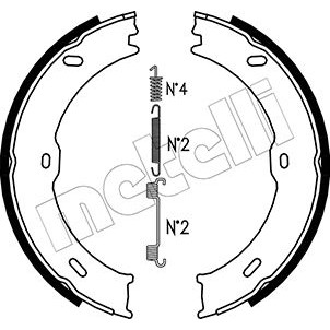 Слика на Комплет сопирачки гуртни, рачна сопирачка METELLI 53-0246K