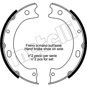Слика на Комплет сопирачки гуртни, рачна сопирачка METELLI 53-0289