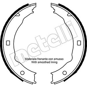Слика на Комплет сопирачки гуртни, рачна сопирачка METELLI 53-0330