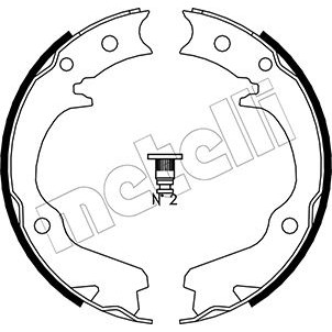 Слика на Комплет сопирачки гуртни, рачна сопирачка METELLI 53-0386