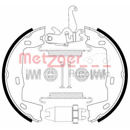 Слика на комплет сопирачки гуртни, рачна сопирачка METZGER 0152021 за Opel Calibra A 2.0 i 4x4 - 115 коњи бензин