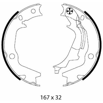 Слика на Комплет сопирачки гуртни, рачна сопирачка METZGER MG 227