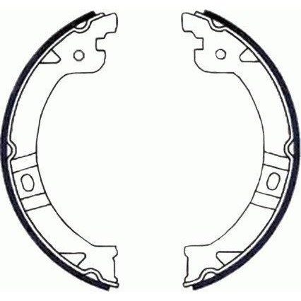 Слика на комплет сопирачки гуртни, рачна сопирачка TEXTAR 91069600 за CHRYSLER CARAVAN 3.3 - 158 коњи бензин