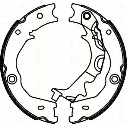 Слика на Комплет сопирачки гуртни, рачна сопирачка TRISCAN 8100 18014