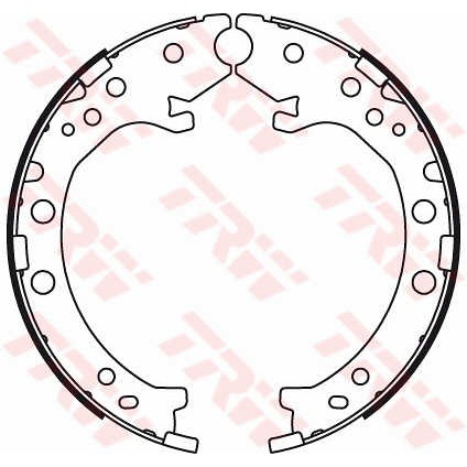 Слика на комплет сопирачки гуртни, рачна сопирачка TRW GS8789 за Honda CR-V 3 2.0 i 4WD - 150 коњи бензин