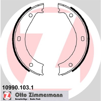 Слика на Комплет сопирачки гуртни, рачна сопирачка ZIMMERMANN 10990.103.1