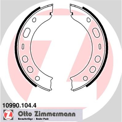 Слика на Комплет сопирачки гуртни, рачна сопирачка ZIMMERMANN 10990.104.4