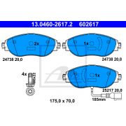 Слика 1 на комплет феродо, дискови кочници ATE 13.0460-2617.2