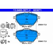 Слика 1 на комплет феродо, дискови кочници ATE 13.0460-3871.2