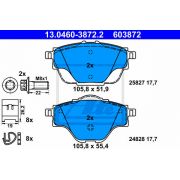 Слика 1 на комплет феродо, дискови кочници ATE 13.0460-3872.2