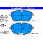 Слика 1 на комплет феродо, дискови кочници ATE 13.0460-3876.2