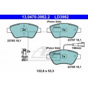 Слика 1 $на Комплет феродо, дискови кочници ATE Ceramic 13.0470-3982.2