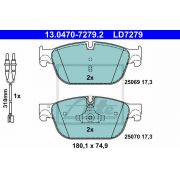 Слика 1 на комплет феродо, дискови кочници ATE Ceramic 13.0470-7279.2