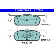 Слика 1 на комплет феродо, дискови кочници ATE Ceramic 13.0470-7298.2