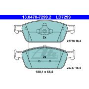 Слика 1 $на Комплет феродо, дискови кочници ATE Ceramic 13.0470-7299.2