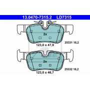 Слика 1 на комплет феродо, дискови кочници ATE Ceramic 13.0470-7315.2