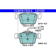 Слика 1 на комплет феродо, дискови кочници ATE Ceramic 13.0470-7333.2