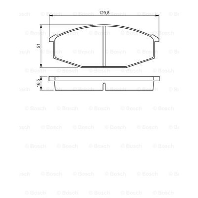 Слика на Комплет феродо, дискови кочници BOSCH 0 986 494 532