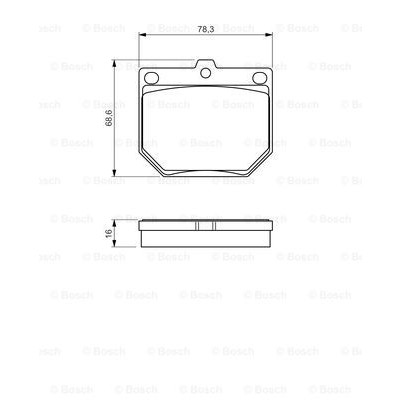 Слика на Комплет феродо, дискови кочници BOSCH 0 986 494 579