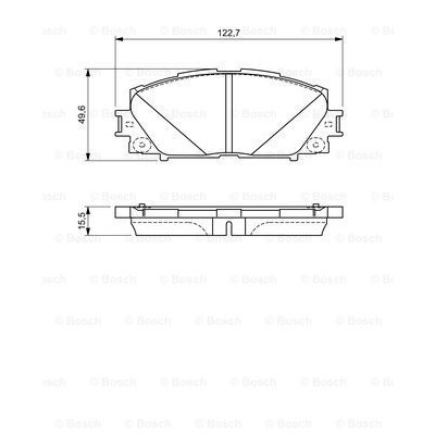 Слика на Комплет феродо, дискови кочници BOSCH 0 986 494 670