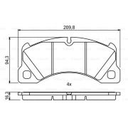 Слика 1 на комплет феродо, дискови кочници BOSCH 0 986 494 787