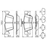 Слика 1 на комплет феродо, дискови кочници BOSCH 0 986 494 839