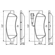 Слика 1 на комплет феродо, дискови кочници BOSCH 0 986 494 994