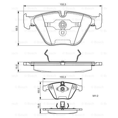 Слика на комплет феродо, дискови кочници BOSCH 0 986 495 082 за BMW 3 Coupe E92 330 d - 231 коњи дизел