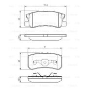Слика 1 $на Комплет феродо, дискови кочници BOSCH 0 986 495 172