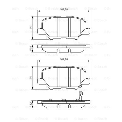 Слика на комплет феродо, дискови кочници BOSCH 0 986 495 358 за Peugeot 4008 1.6 HDi - 114 коњи дизел