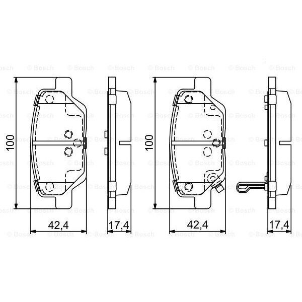 Слика на Комплет феродо, дискови кочници BOSCH 0 986 495 393