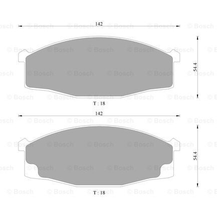 Слика на Комплет феродо, дискови кочници BOSCH 0 986 AB2 045