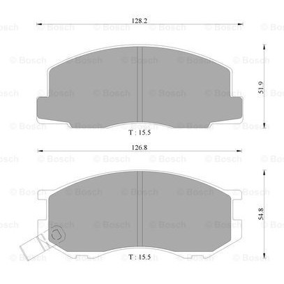 Слика на Комплет феродо, дискови кочници BOSCH 0 986 AB2 049