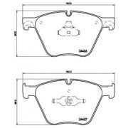 Слика 1 на комплет феродо, дискови кочници BREMBO P 06 073