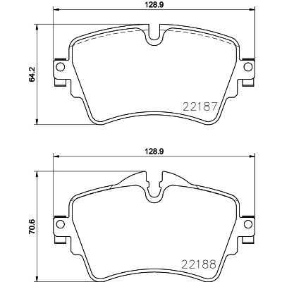 Слика на комплет феродо, дискови кочници BREMBO P 06 092 за Mini Clubman (F54) Cooper D - 136 коњи дизел