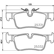 Слика 1 на комплет феродо, дискови кочници BREMBO P 06 094