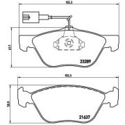 Слика 1 на комплет феродо, дискови кочници BREMBO P 23 077