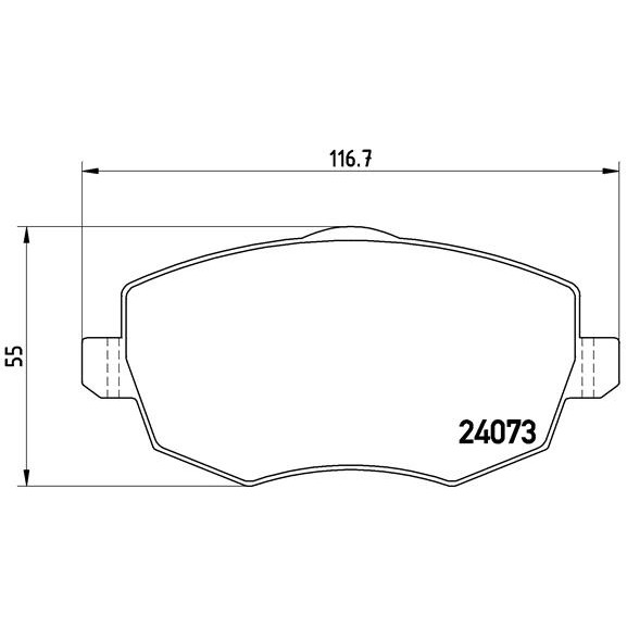 Слика на Комплет феродо, дискови кочници BREMBO P 23 094