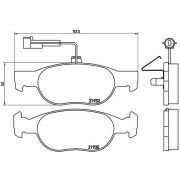 Слика 1 на комплет феродо, дискови кочници BREMBO P 23 113