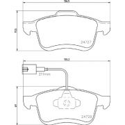 Слика 1 на комплет феродо, дискови кочници BREMBO P 23 163