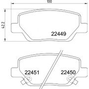 Слика 1 $на Комплет феродо, дискови кочници BREMBO P 23 179