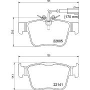 Слика 1 на комплет феродо, дискови кочници BREMBO P 23 180