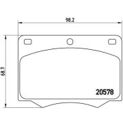 Слика 1 $на Комплет феродо, дискови кочници BREMBO P 24 005