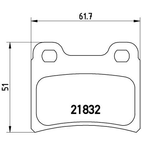 Слика на комплет феродо, дискови кочници BREMBO P 24 030 за Ford Escort 5 Break (gal,avl) 1.8 D - 60 коњи дизел